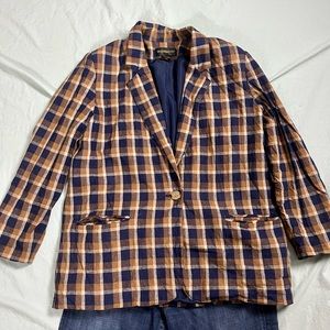 Requirements Plaid Blazer